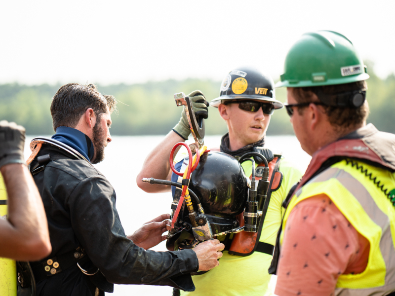 Veit Employees in Action at a Marine Project