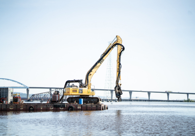 Veit Working On a Dredging Project