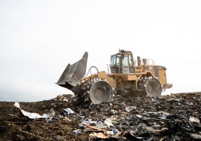 Veit's CAT Equipment On Site of Disposal Project
