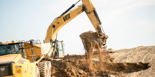 Veit Bulldozer Digging Dirt
