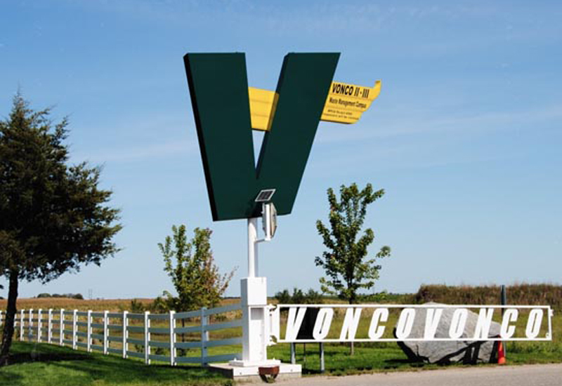 Veit's History - Entrance to the Vonco Ii & Vonco V Landfills