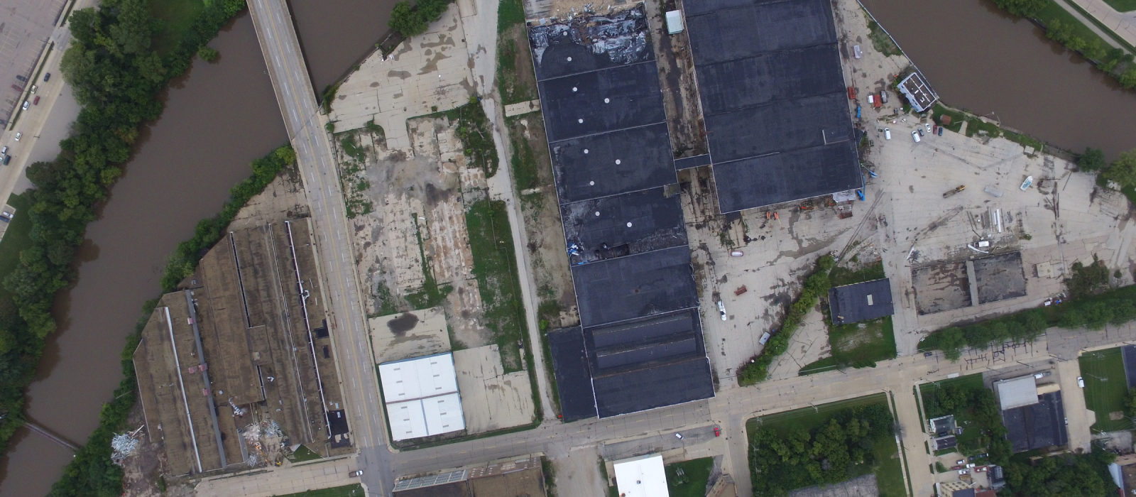 Aerial View Of Water Street Project Site