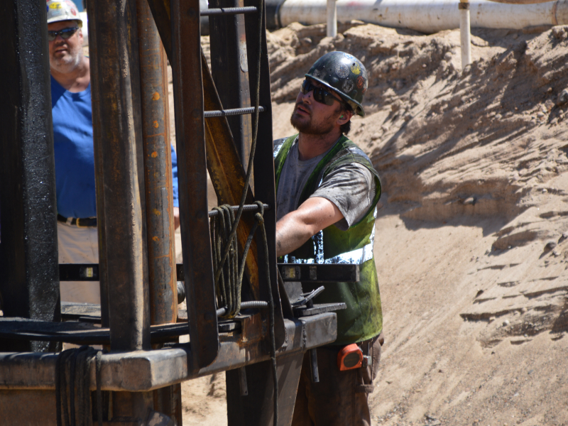 Veit Employee in Action On Site of a Foundations Project