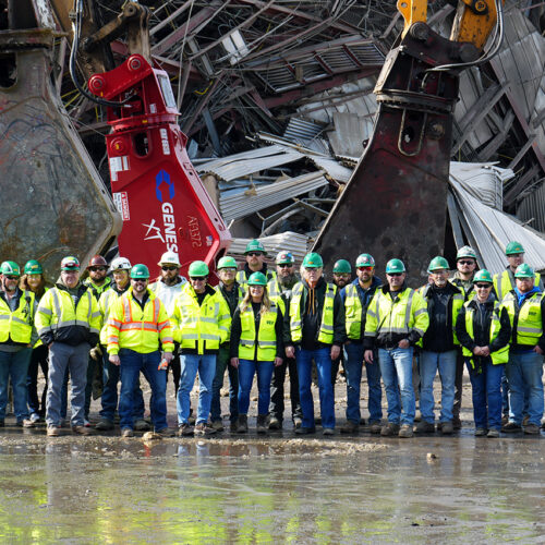 Veit Demolition team at the Dairyland Power Plant #3 in Wisconsin.