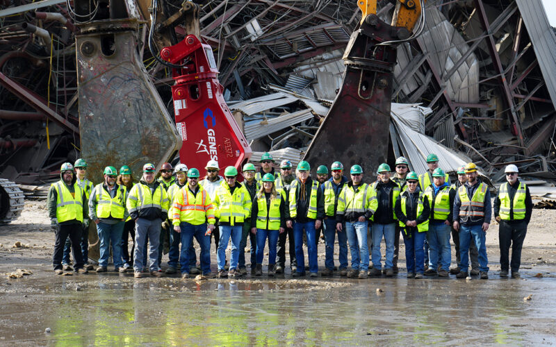 Veit Demolition team at the Dairyland Power Plant #3 in Wisconsin.