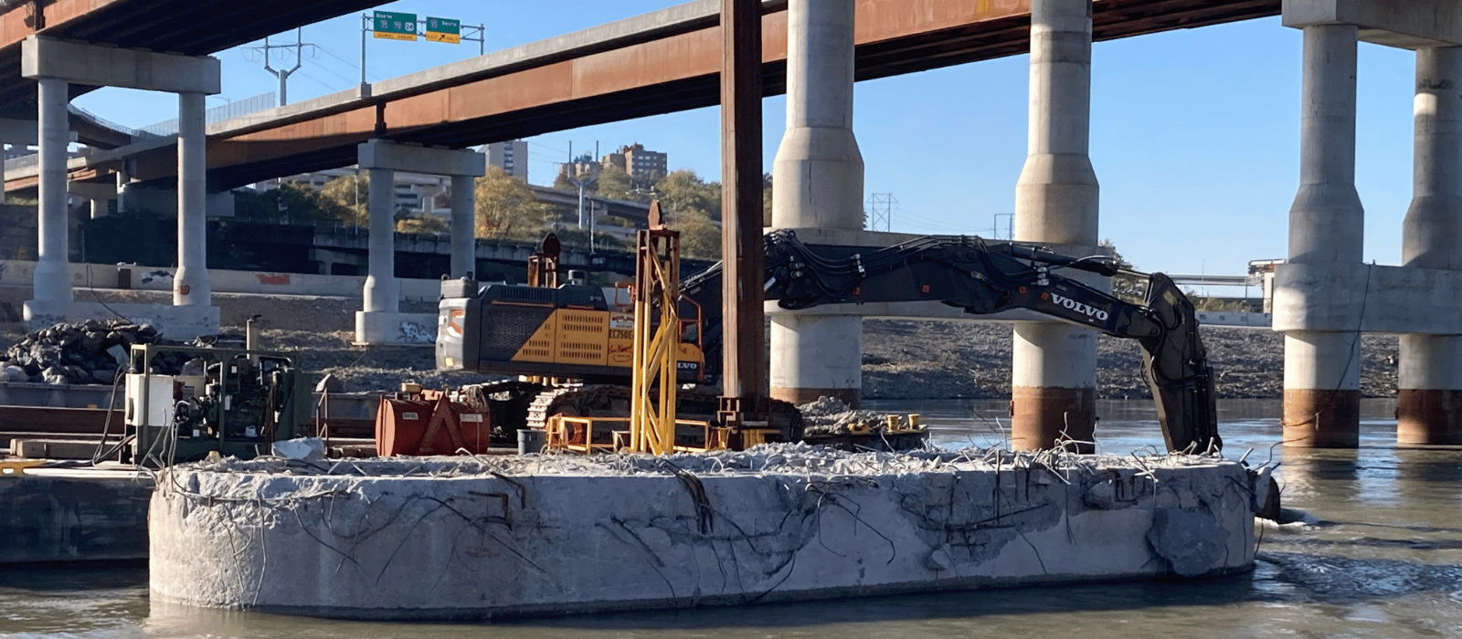 Buck O'Neil Bridge Demolition Phase