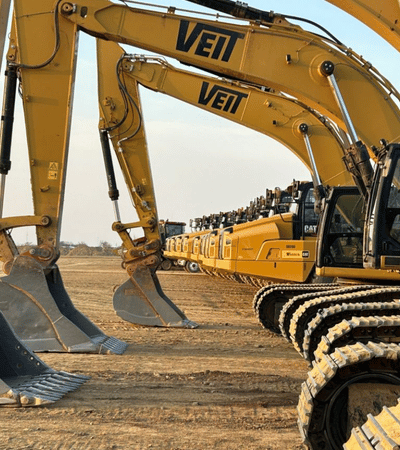 Veit Equipment on large-scale job site