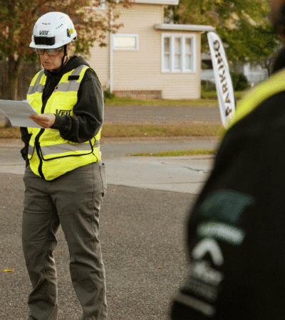 Safety Meeting at Job Site