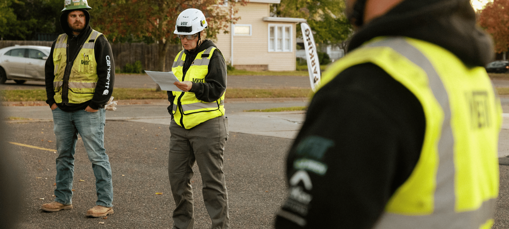 Safety Meeting at Job Site