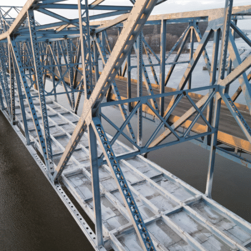 Drone image of McClugage Bridge