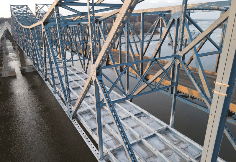 Drone image of McClugage Bridge
