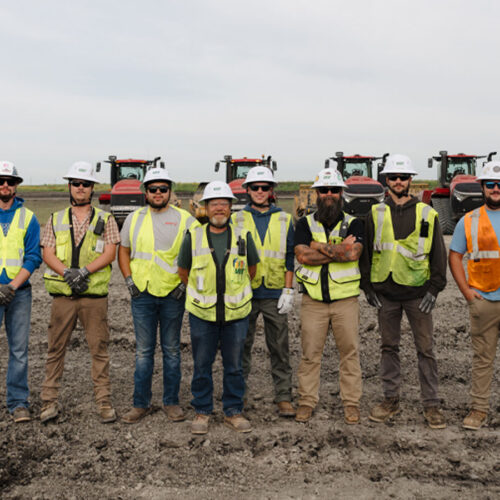 Team of Veit employees at job site